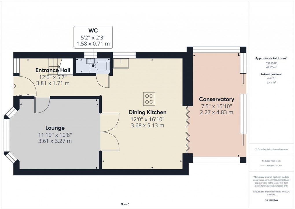 Floorplan for Lightwood Road, Buxton