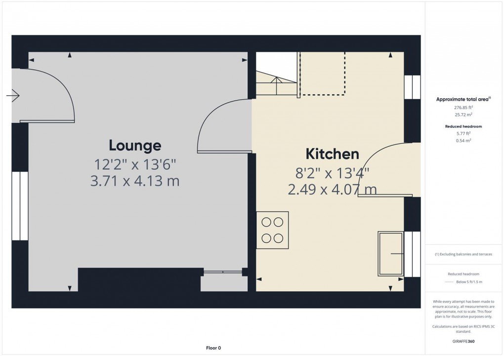 Floorplan for Bennett Street, Buxton