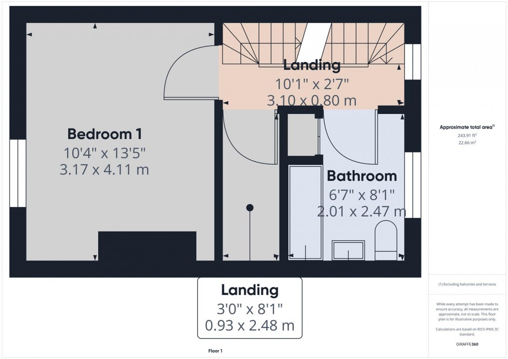 Floorplan for Bennett Street, Buxton