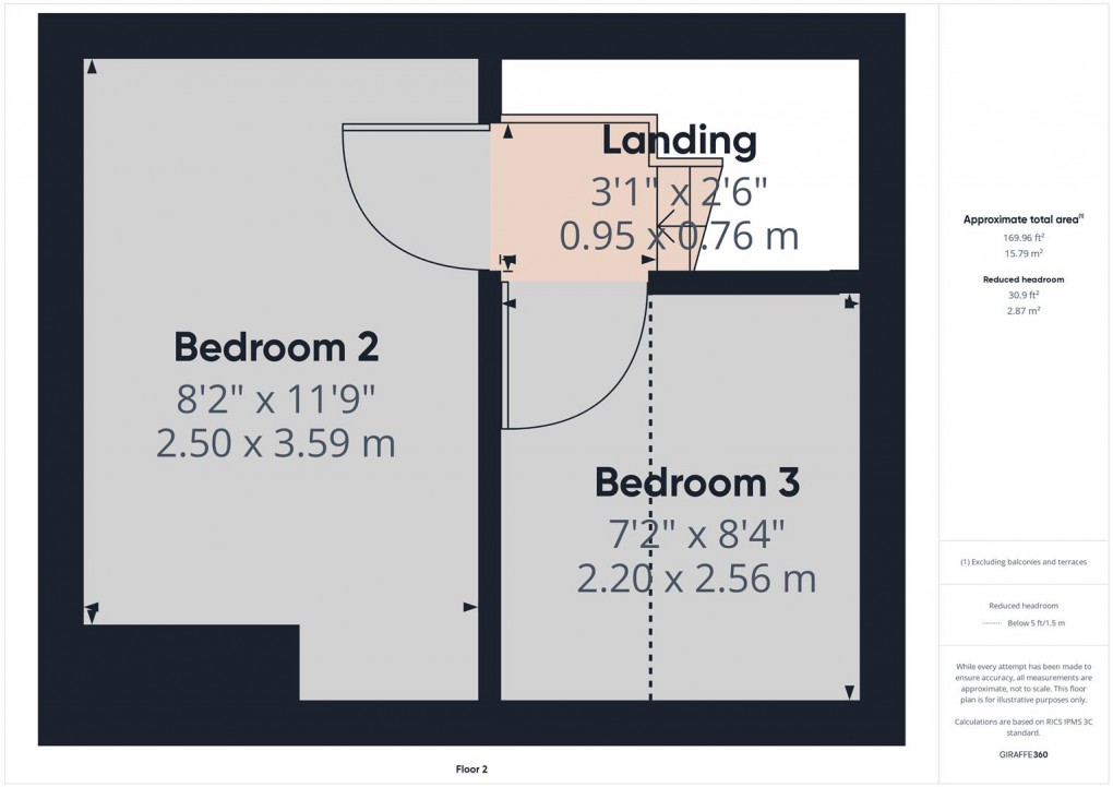 Floorplan for Bennett Street, Buxton