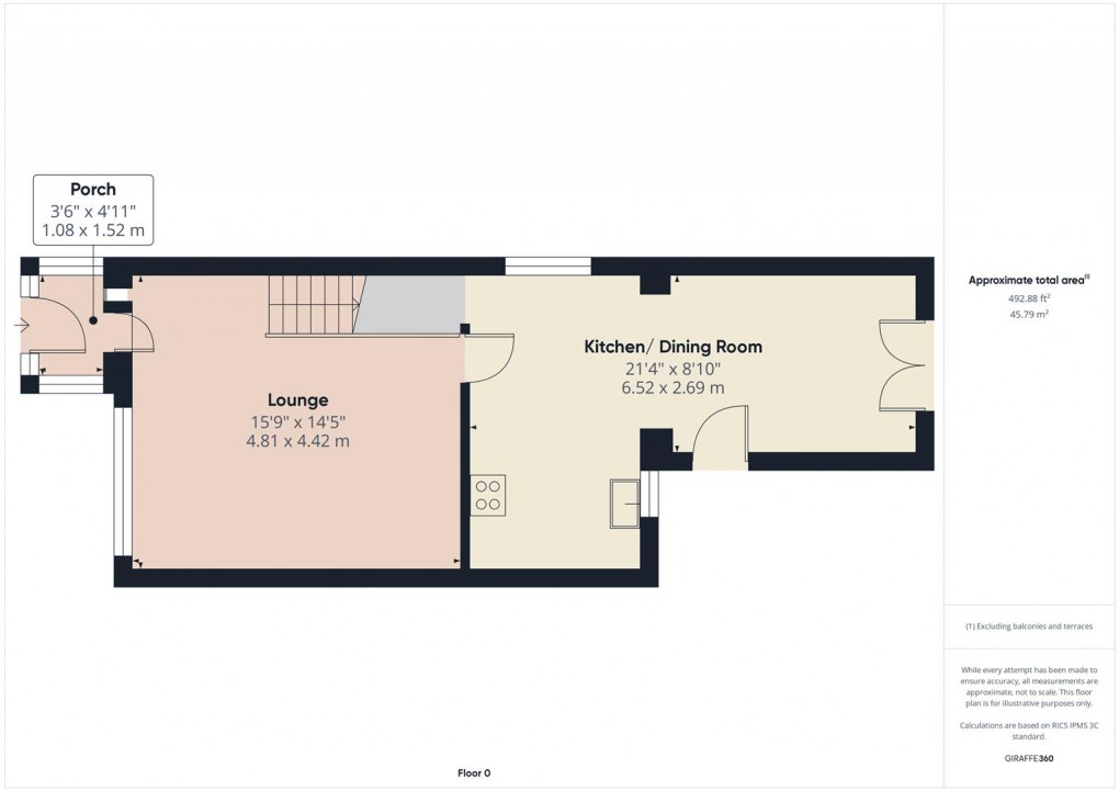 Floorplan for Hastings Road, Buxton