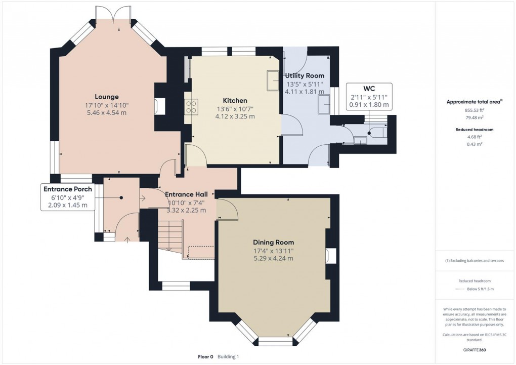 Floorplan for White Knowle Road, Buxton