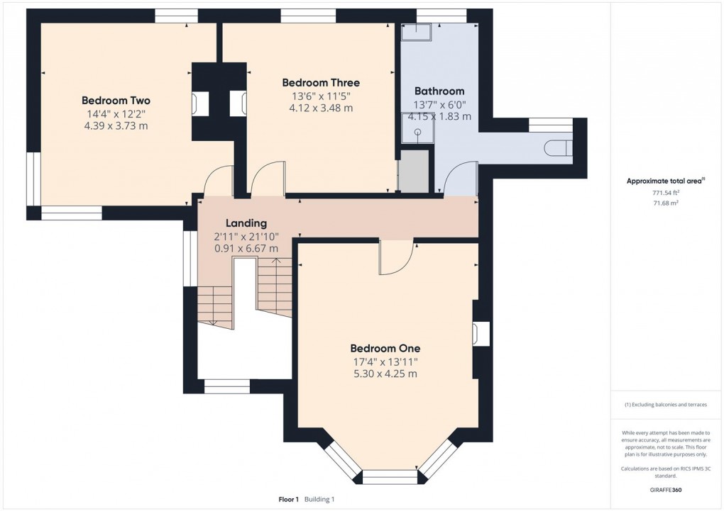 Floorplan for White Knowle Road, Buxton