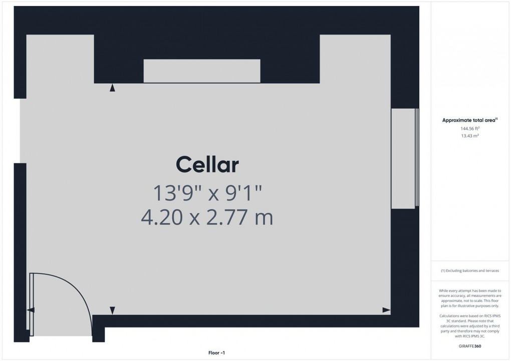 Floorplan for Queens Road, Buxton