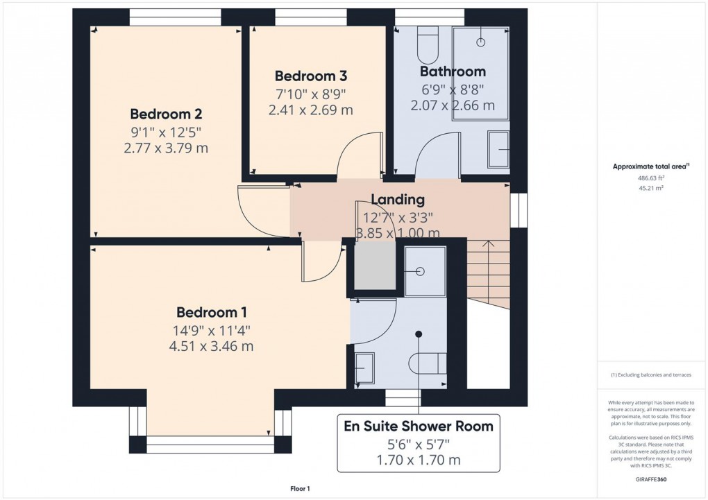 Floorplan for Woodside, Buxton