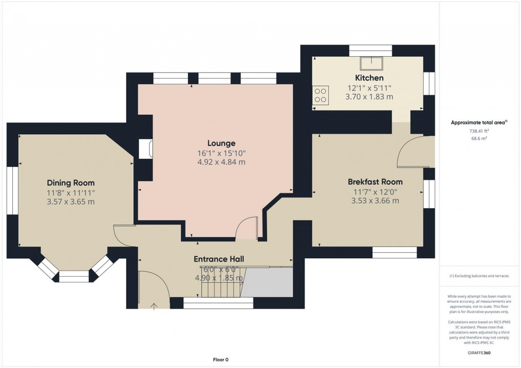 Floorplan for Park Road, Buxton